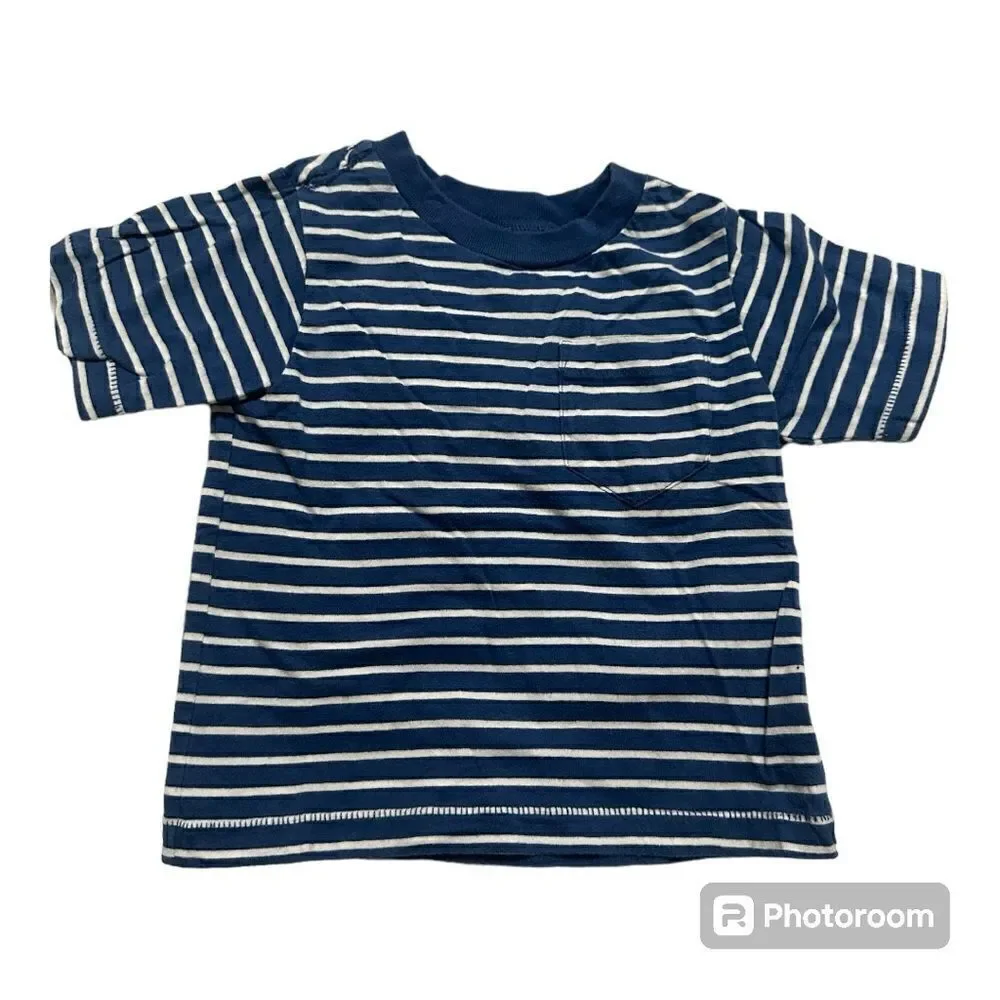 🌼🌼Children’s Place blue stripe shirt Preloved 6-9M🌼🌼